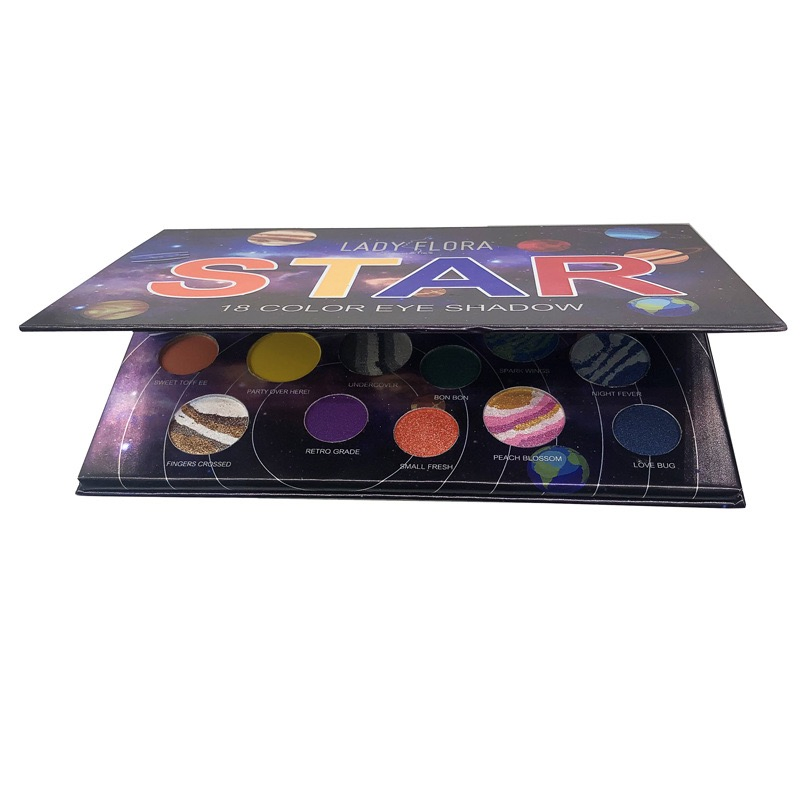 New Spot Solar System 18 Color Eyeshadow Pearlescent Anti-Level Price Eyeshadow Palette