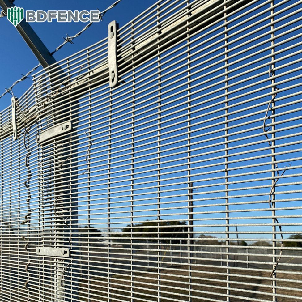 Heavy Duty 358 Anti-Climb Fence Galvanized for Industrial Zone Perimeter Protection