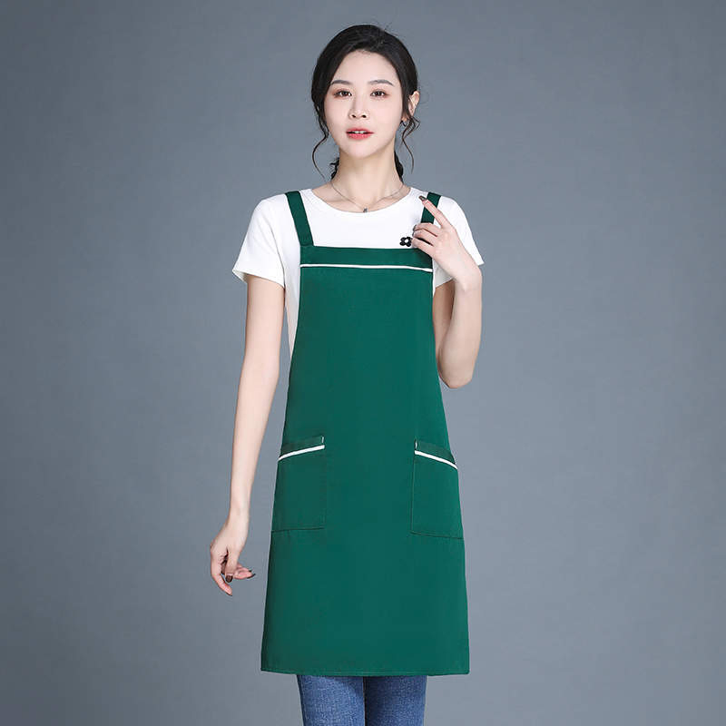 Csjd-HD1-047#360g Double-Strand Workwear Anti-Fouling Halter Apron