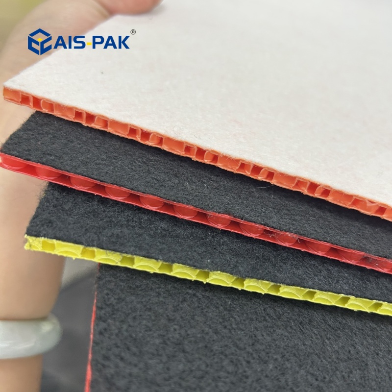 Lightweight Polypropylene Three-Layer Cellular Panels Plastic Hollow Bubble Guard Sheet PP Honeycomb Board for Construction Surface Protection