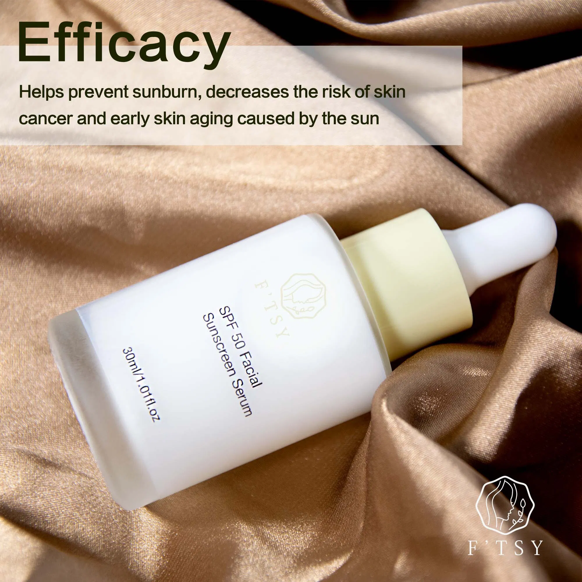 Private Label Skin Care SPF50 Hydrating Sunscreen Serum
