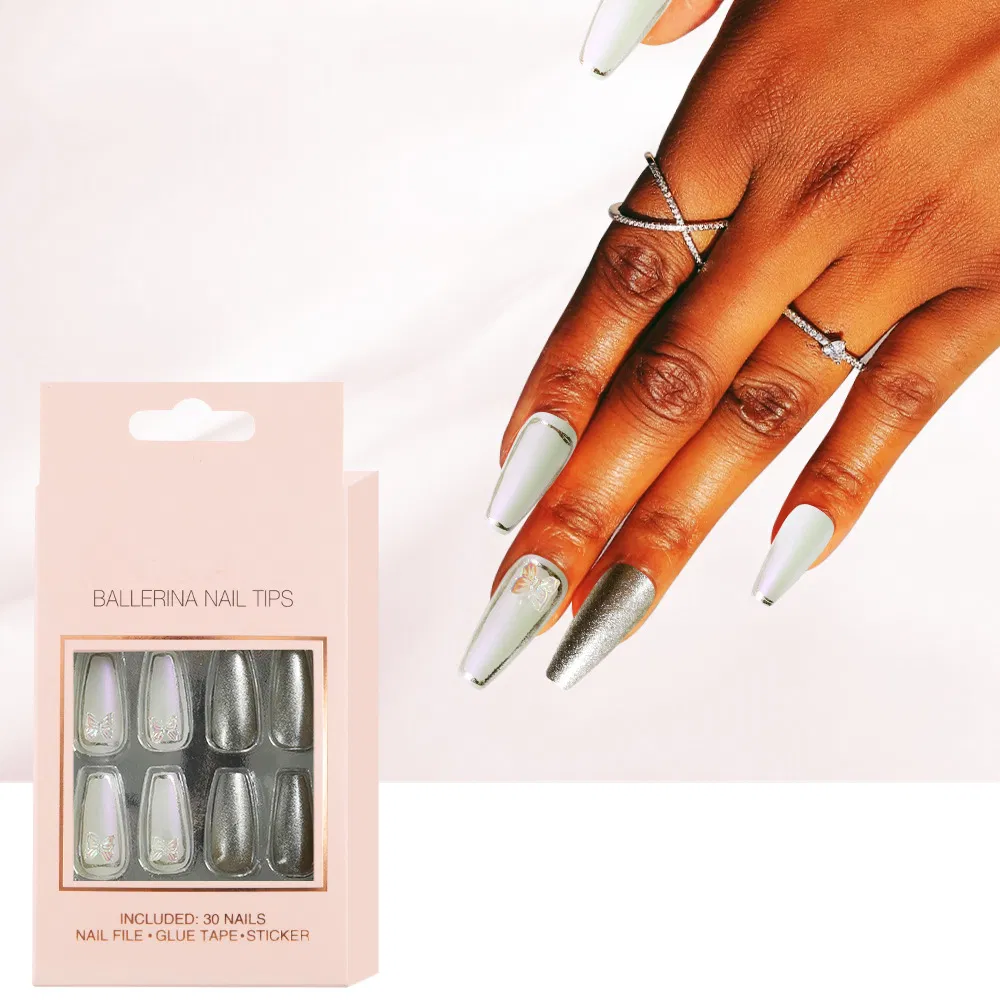 Wholesale Press on Nails, Full Cover Artificial Fingernails for Women Girl