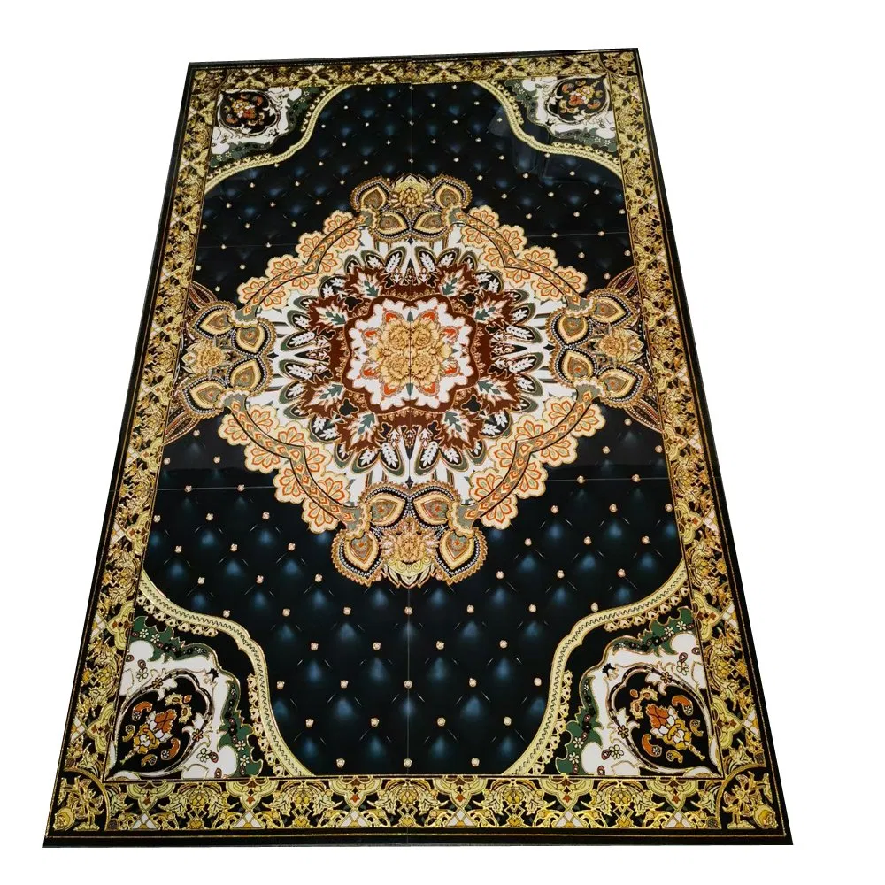 Factory Direct Cheap Map Pattern Polyester Carpet Cheap Tiles