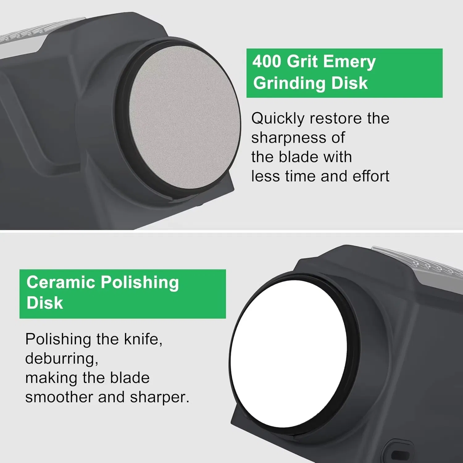 Rechargeable Electric Knife Sharpener with Dual Rolling Wheels 4000mAh Battery Magnetic Angle Guide Automatic Knife Grinde