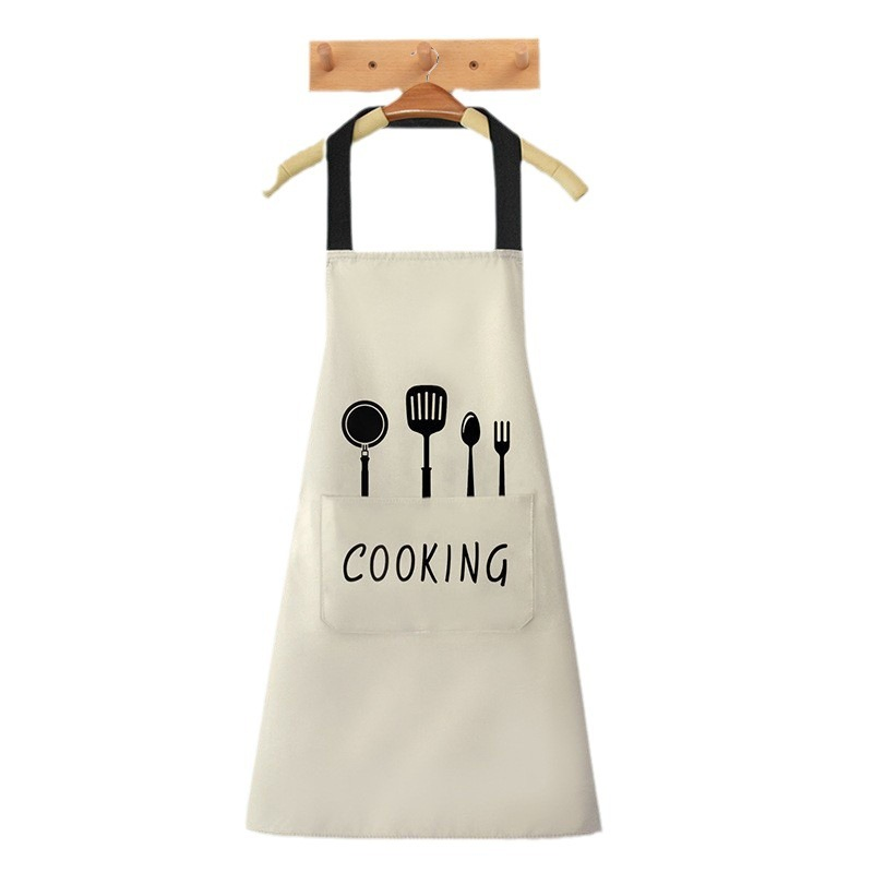 Waterproof and Oil-Resistant Thin Plus-Size Cross-Back Kitchen Home Portable Apron