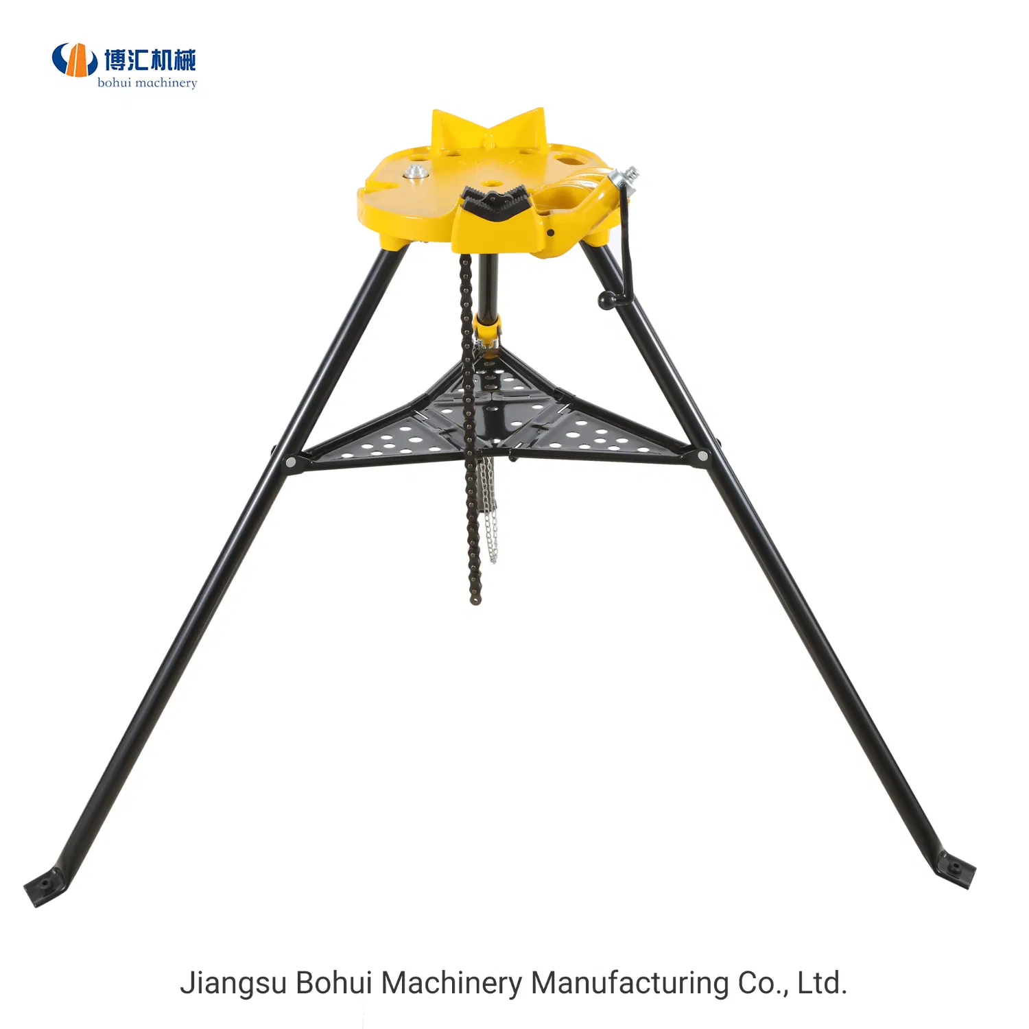 Factory Chain Vise with Three-Pipe Benders