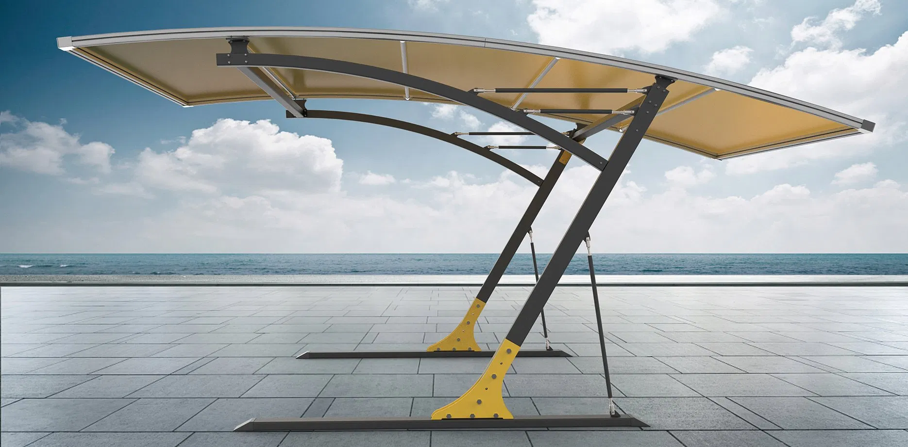 Yanzghou Reboss Cps Carport Factory Shelter School Awning 0.7cbm