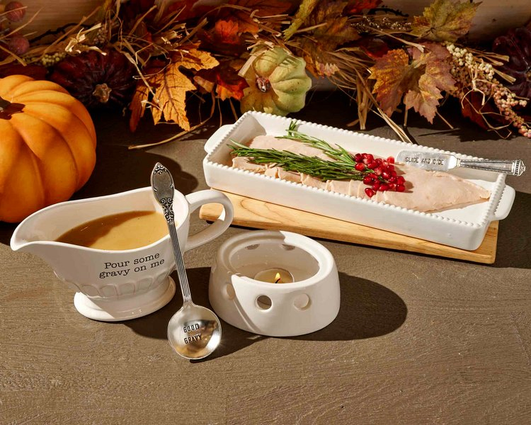 Stylish Ceramic Serving Tray with Wooden Lid and Spreader