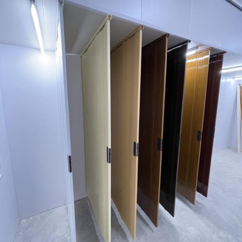 China Professional PVC Folding Door Manufacturer for Indoor Decoration Plastic Door Good Quality PVC Door