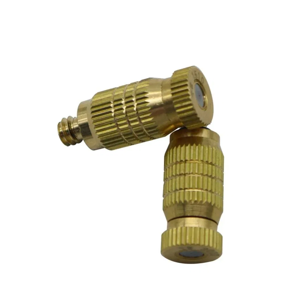 Garden Irrigation Brass High Pressure 0.1~0.5mm Misting Nozzle Cooling Humidify System Sprayer Fog Nozzle