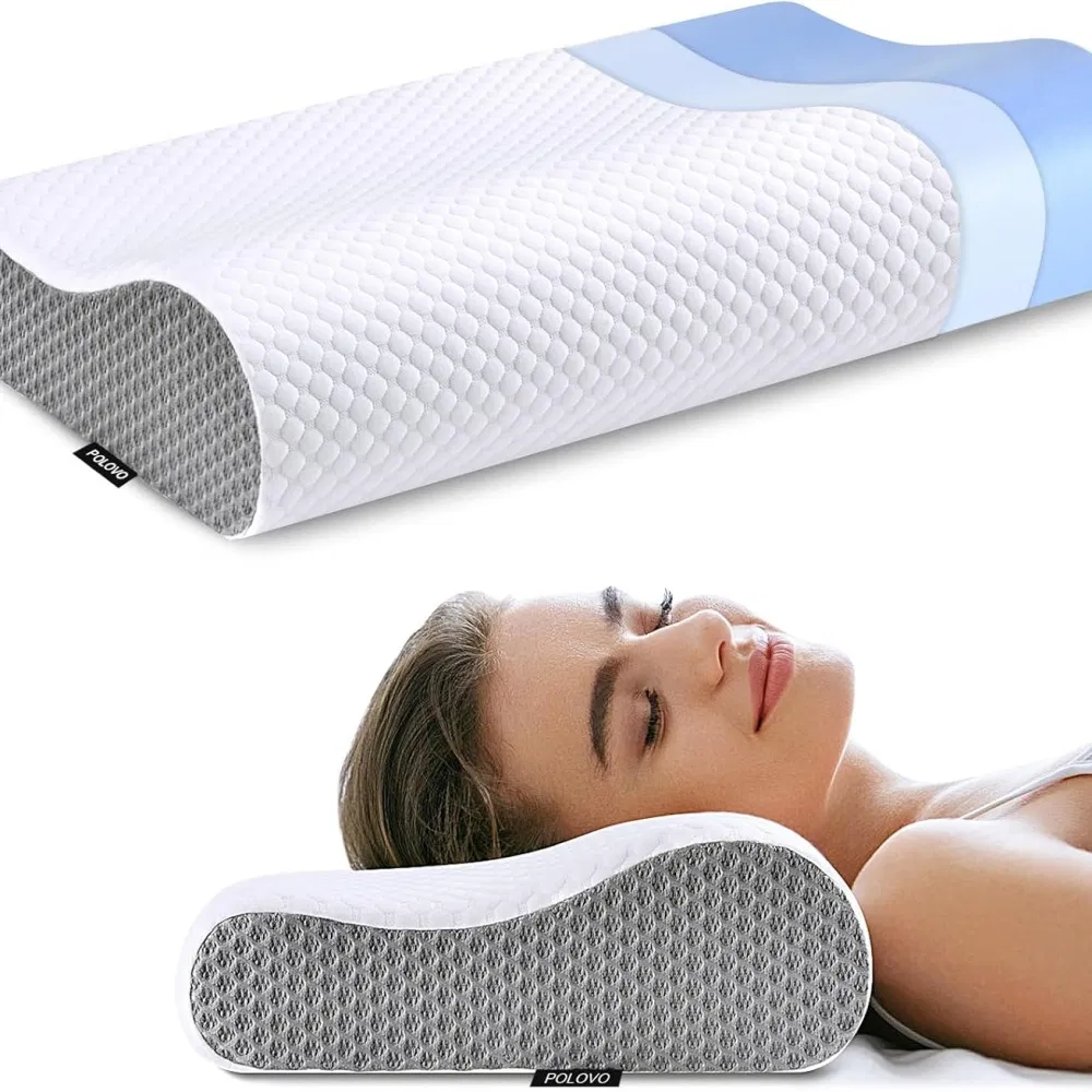 Memory Foam Pillows Neck Pillow Bed Pillow for Sleeping Ergonomic Cervical Pillow for Neck Orthopedic Contour Pillow