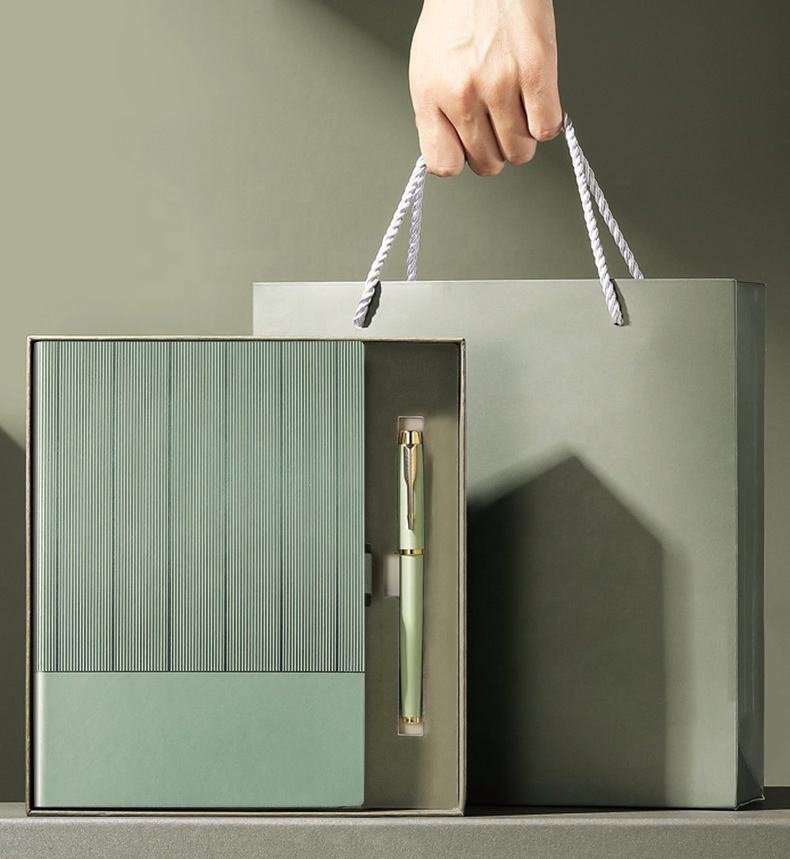 Promotional Items PU Notebook Planner Executive Corporate Business Stationary Gift Diary Custom Office A5 Withpen Gift Box Set