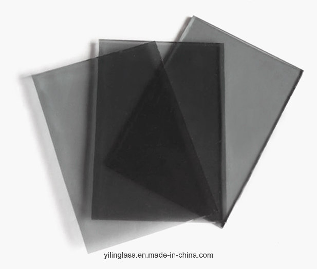 Grey Color Laminated Glass for Roof Balustrade Curtain Wall Skylight