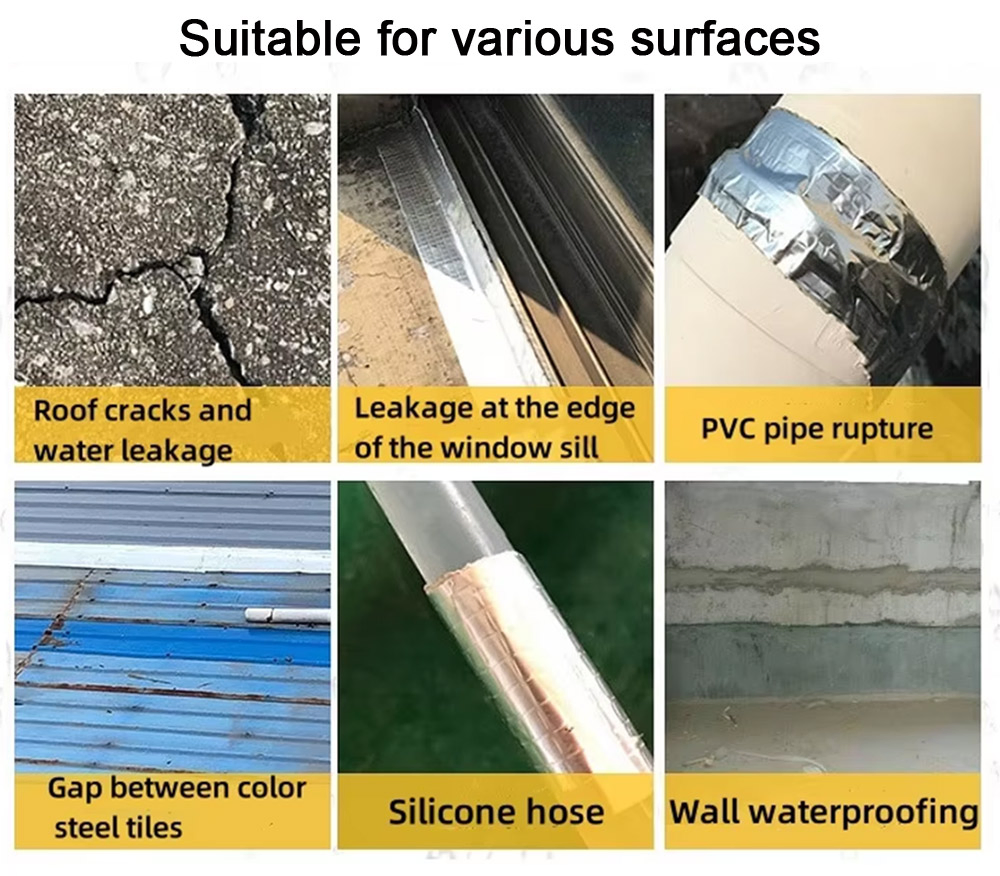 Wholesale Waterproof Butyl Tape House Leakage Butyl Sealant Tape Bucket Repair Butyl Tape Sealant