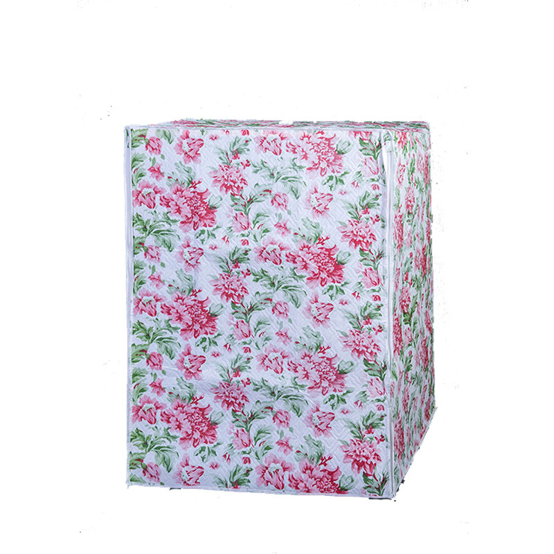 Washer/Dryer Cover for Front Load, Washing Machine Cover Waterproof, Dustproof and Anti-UV, Heavy Duty Oxford Washer Covers for Outside, Color Flowers Bubbles
