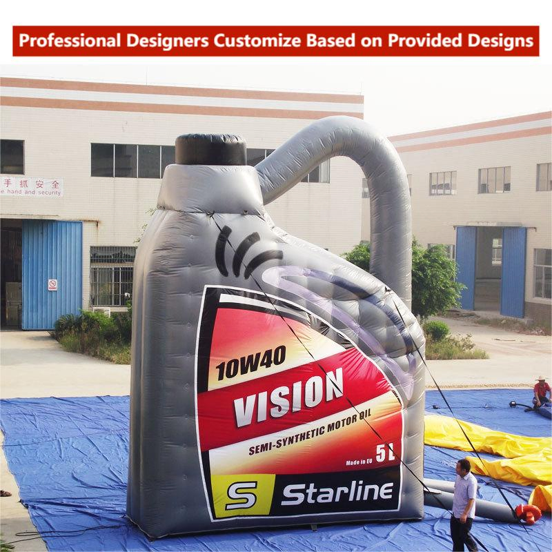 Customized Large Scale Outdoor Inflatable Membranes Cup Bottle Advertising Campaigns