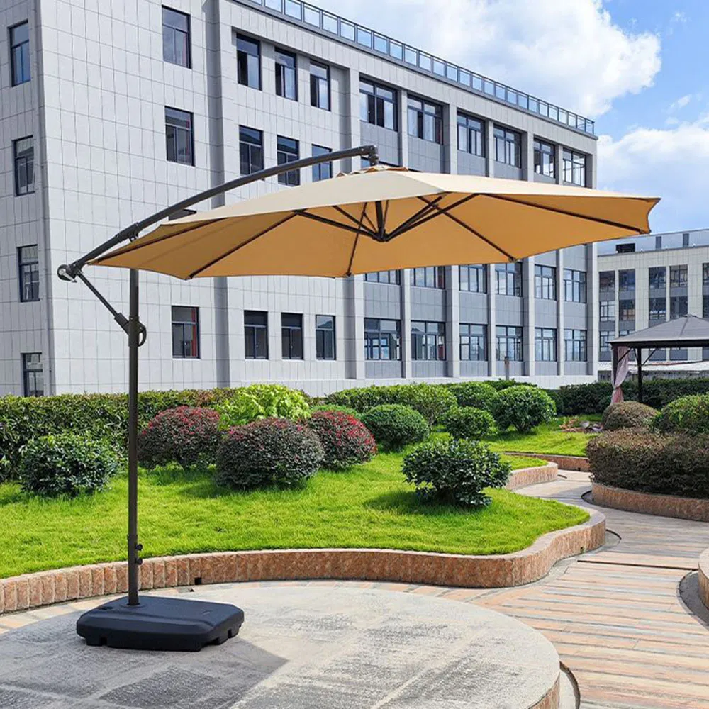 Outdoor/Beach Single-Peak Curved Aluminum Frame Easy-Assembly Waterproof Coating Banana Umbrella