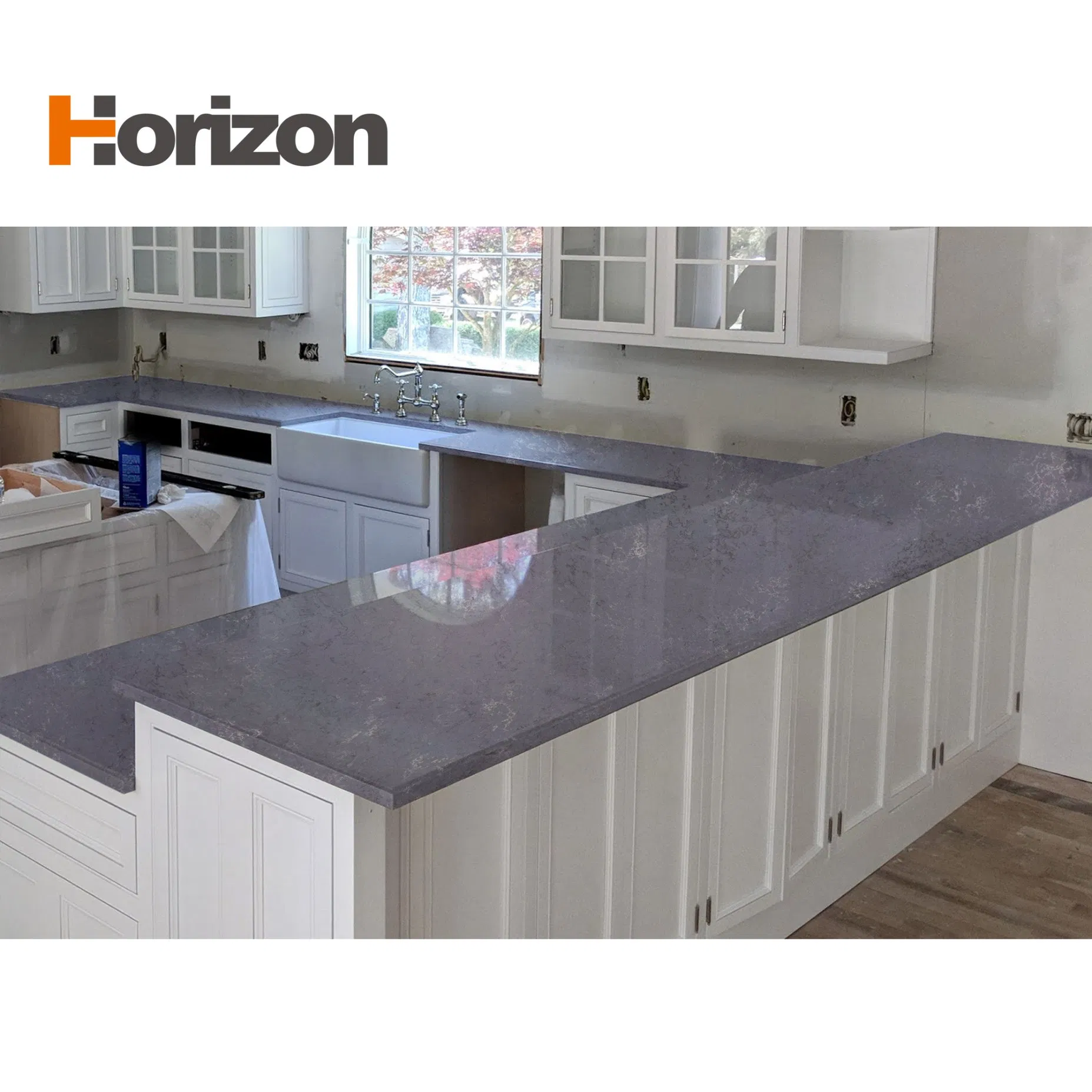Leading Manufacturer Horizon Stone Supply Quartz Stone for Home Worktop Decoration