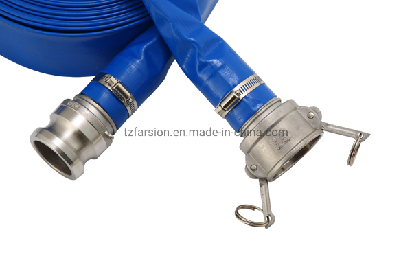 High Quality Flexible PVC Drip Irrigation Hose Pipe Agriculture Lay Flat Hose Coupling Assembly