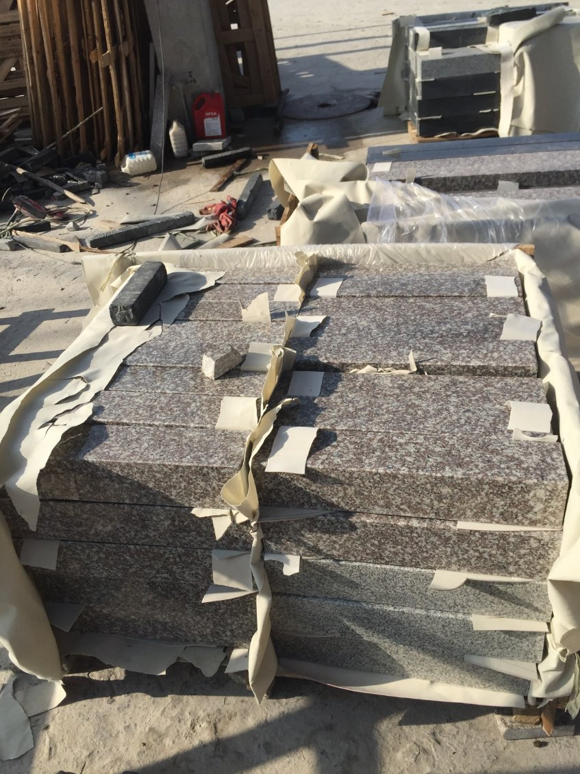 Romania Granite Carving Gravestone Headstone Columnbarium, Slant Beveled Shape Markers Hand Carving, Machine Carving Memorial Monument