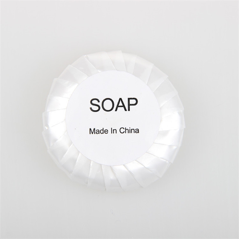 Scented Hotel Soap with Pleated Wrapped for Hotel Guest Room Using