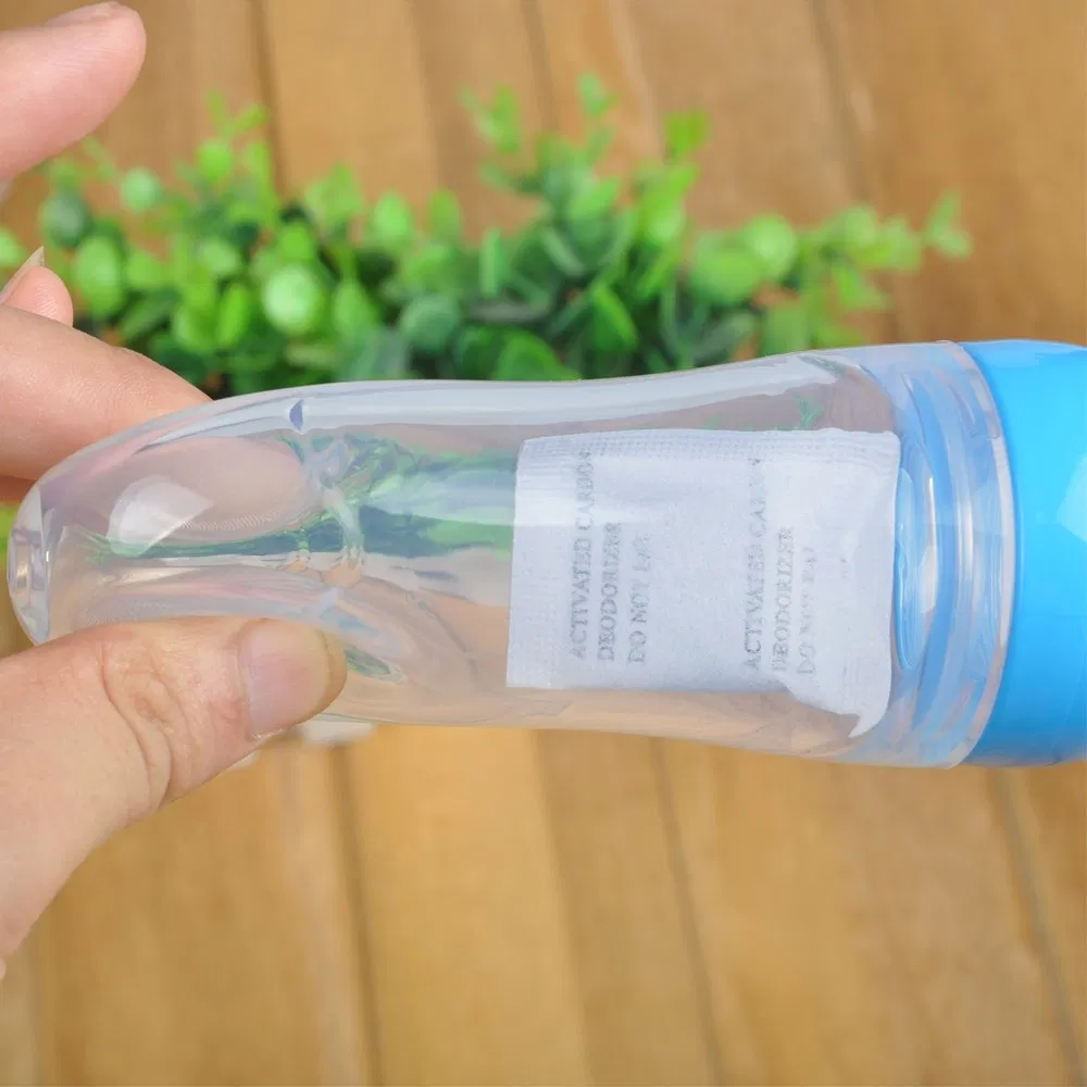 Silicone Baby Squeeze Feeding Bottle 3 Floz Portable Baby Feeder with Spoon and Cap