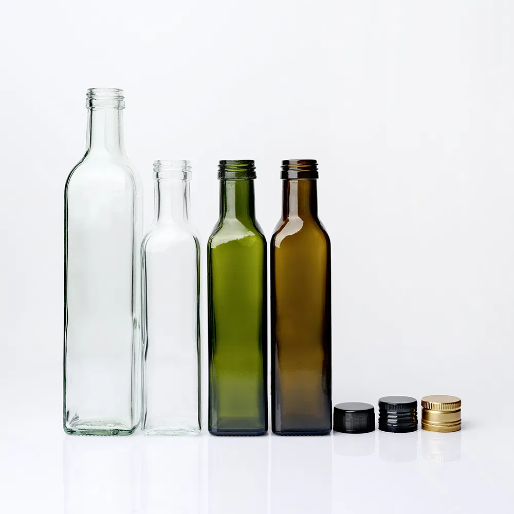 Popular 250ml 500ml Round Square Glass Olive Oil Bottle