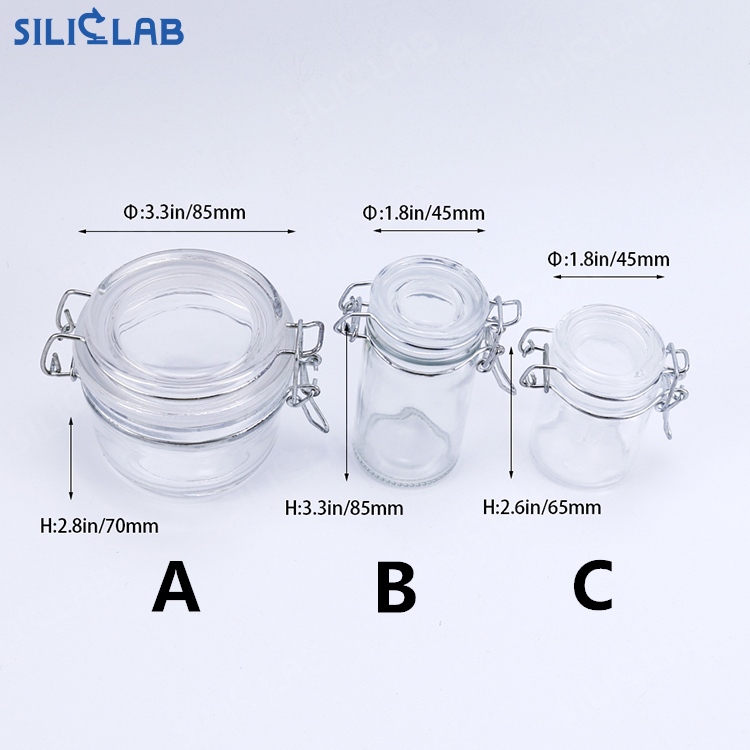 Kitchen Seasoning Container Glass Bottles Glass Storage Jar Salt Sugar Seasoning Pepper Powder Spice Seasoning Jar