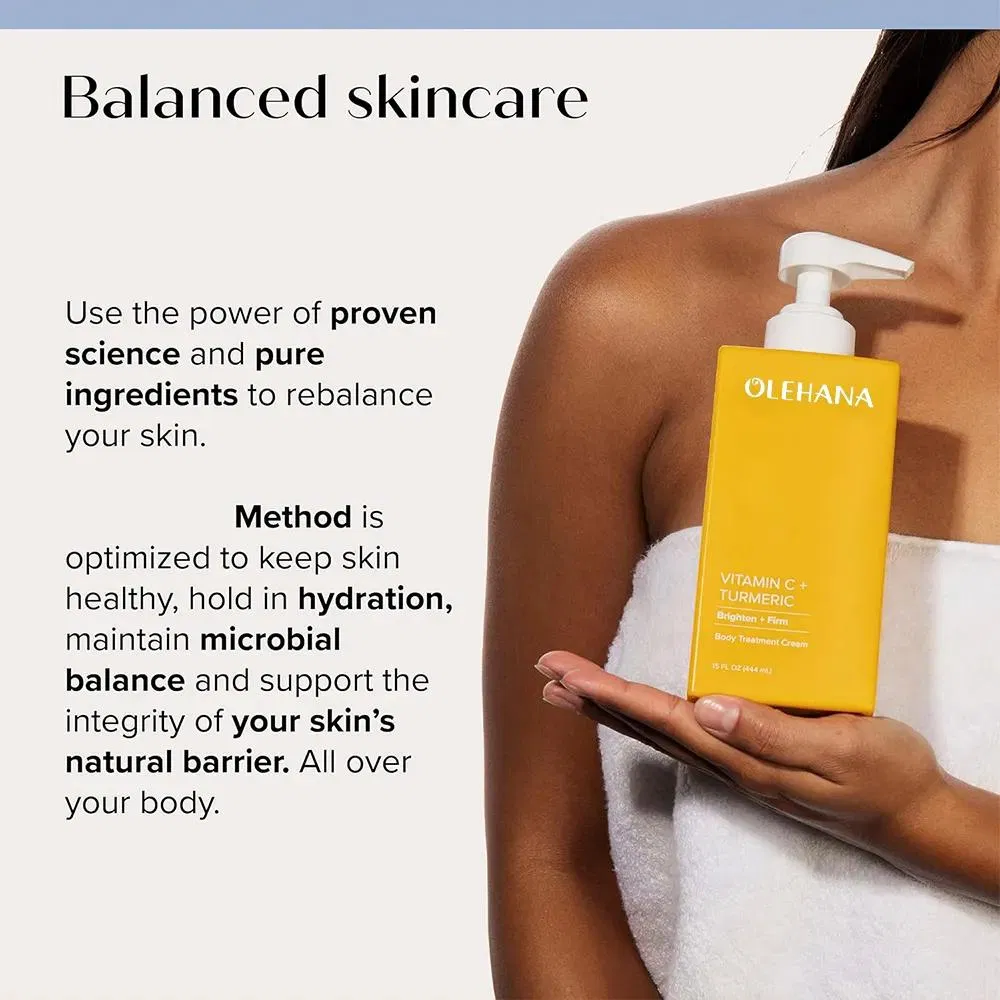 Anti Aging Firming & Brightening, Diminishes Skin Care Body Lotion with Vitamin C and Turmeric