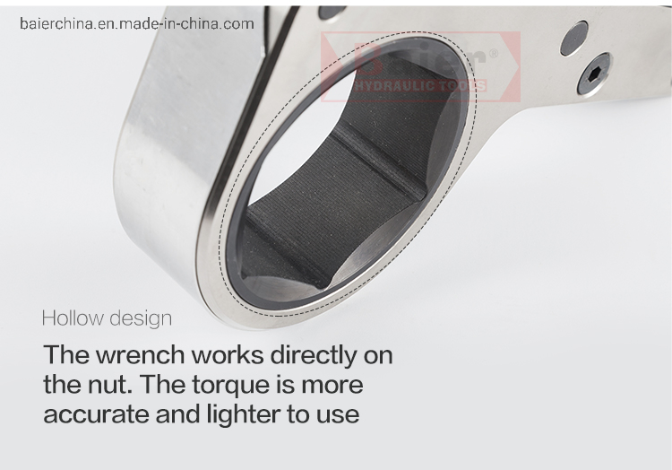 Chinese Famous Brand Hexagon Bolting Tools Hydraulic Torque Wrench Low Profile