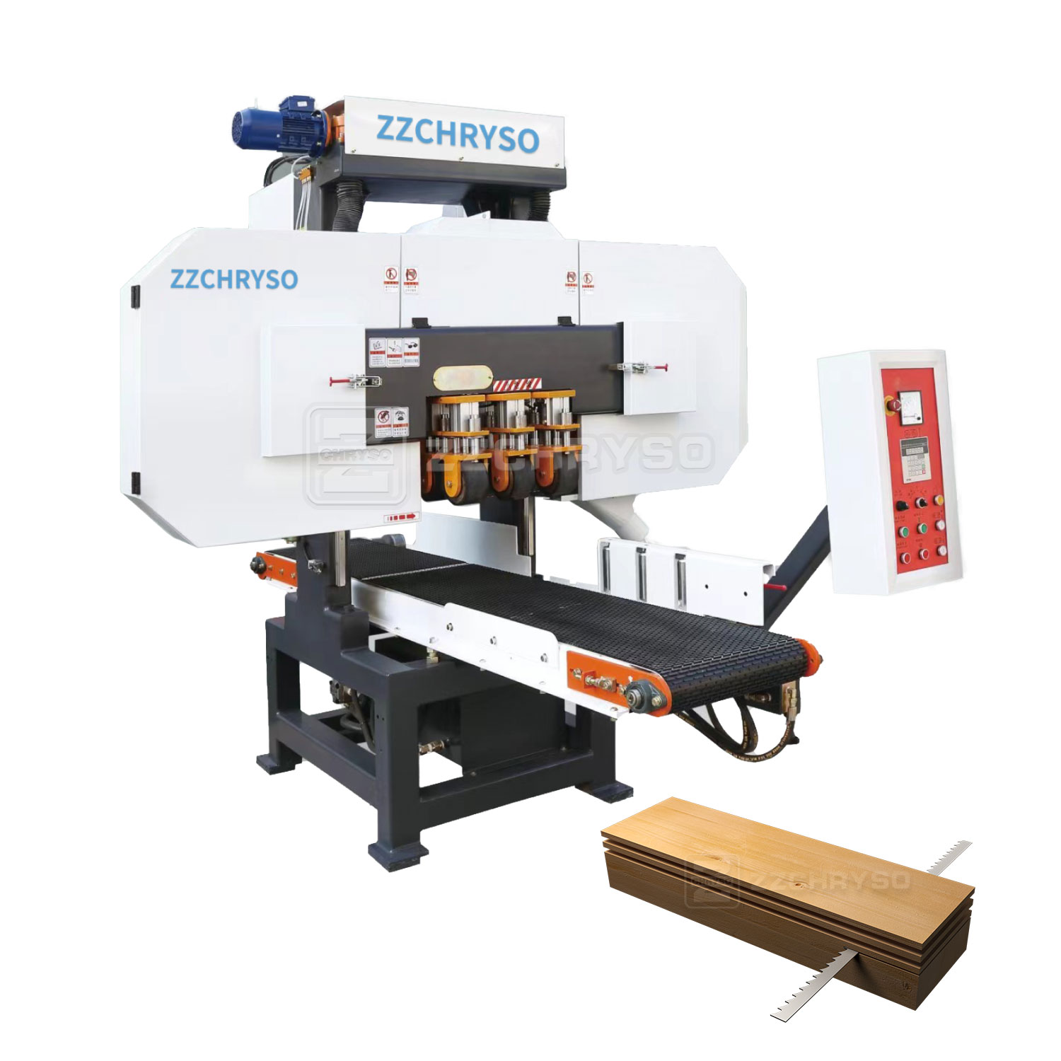 Ленточная пилорама автоматическая для распиловки бревен