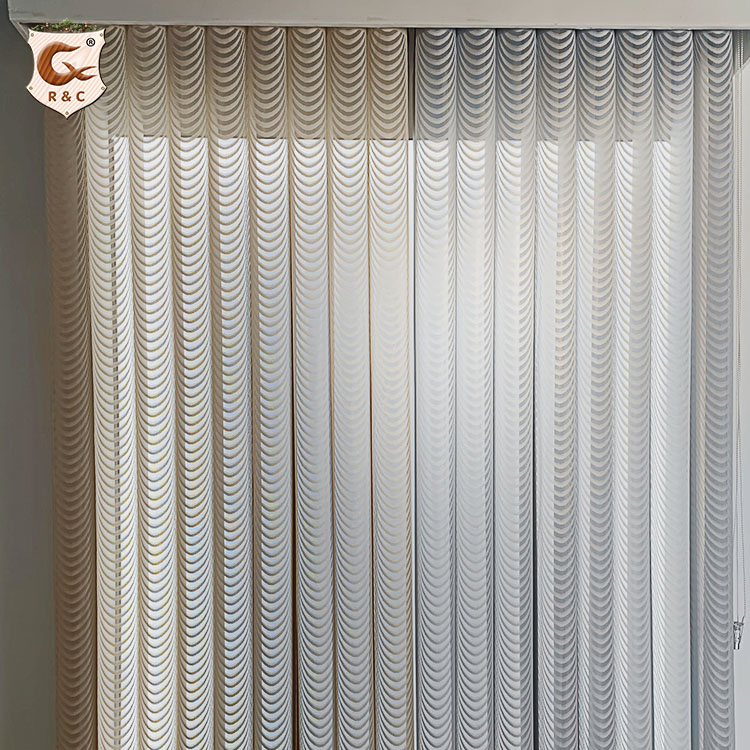 Factory Directly Indoor Window Blackout Hanas Blinds Vertical Sheer Curtain