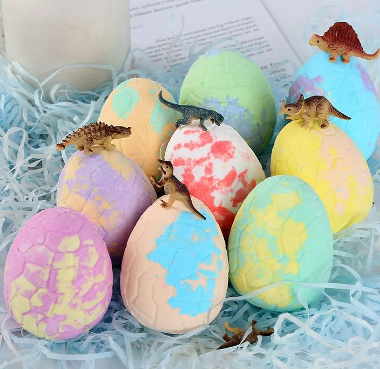 Online Wholesale and Retail Fizzer Bubble Double Color Bath Bombs Wholesale Bubble Bath Fizzer Ball for Kids Dinosaur-Shaped Bath Fizzer 9PCS in Gift Box