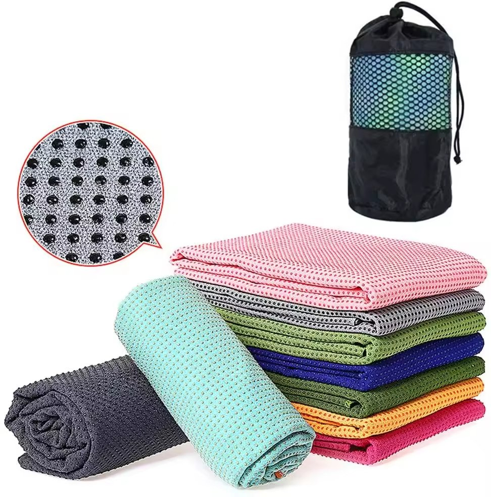 Hot Sale More Color Super Absorbent Microfiber Sports Towel Microfiber Gym Towel with Mesh Bag