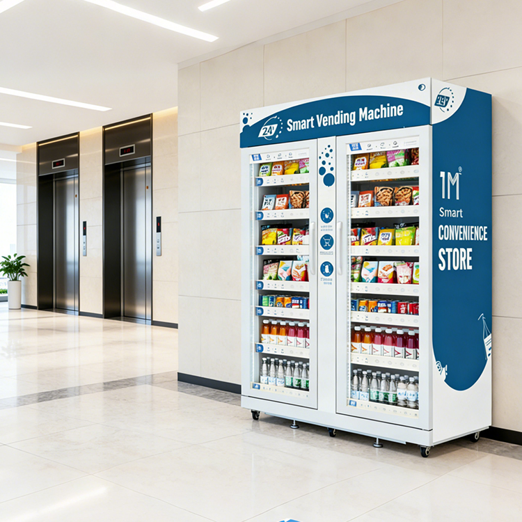 1100L Double-Door Vending Machine Large Capacity Combination Automatic Drink Food Candy Beverage Vending Machine Combo Vending Machine