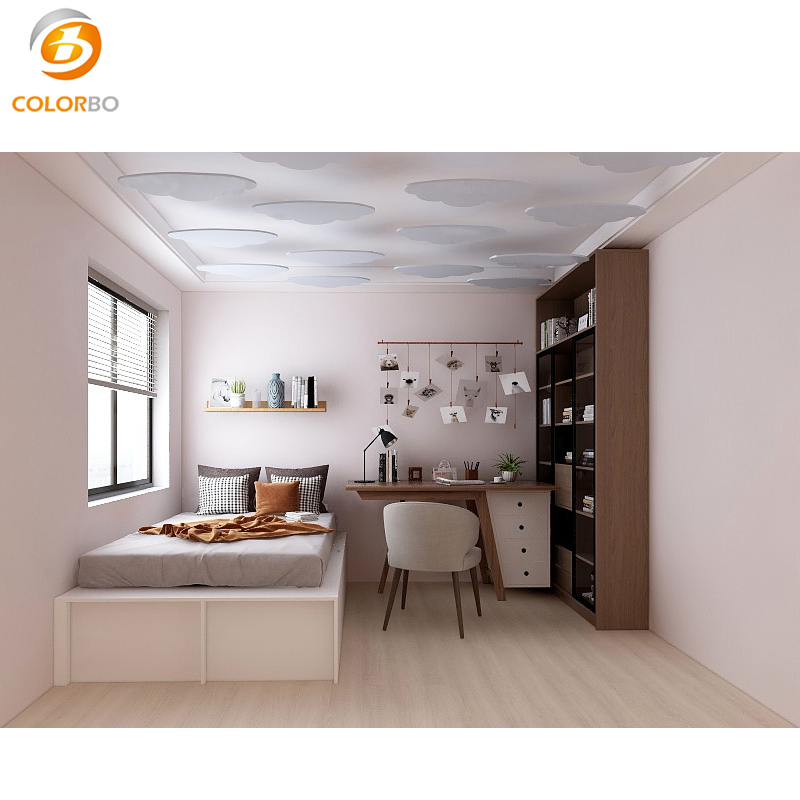 High Quality 1130*560 mm Sample Provided acoustic foam Polyester Fiber Pet Ceiling covering