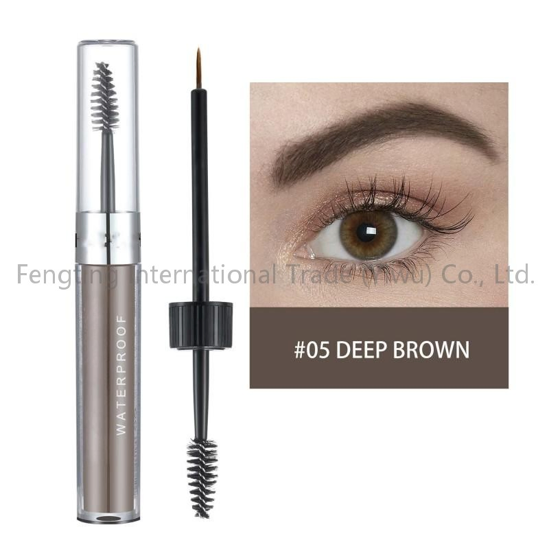 Waterproof Eyebrow Setting Gel Enhancer Wholesale Eye Brows Extensions Enhancer Double Head Liquid Tinted Eyebrow Gel