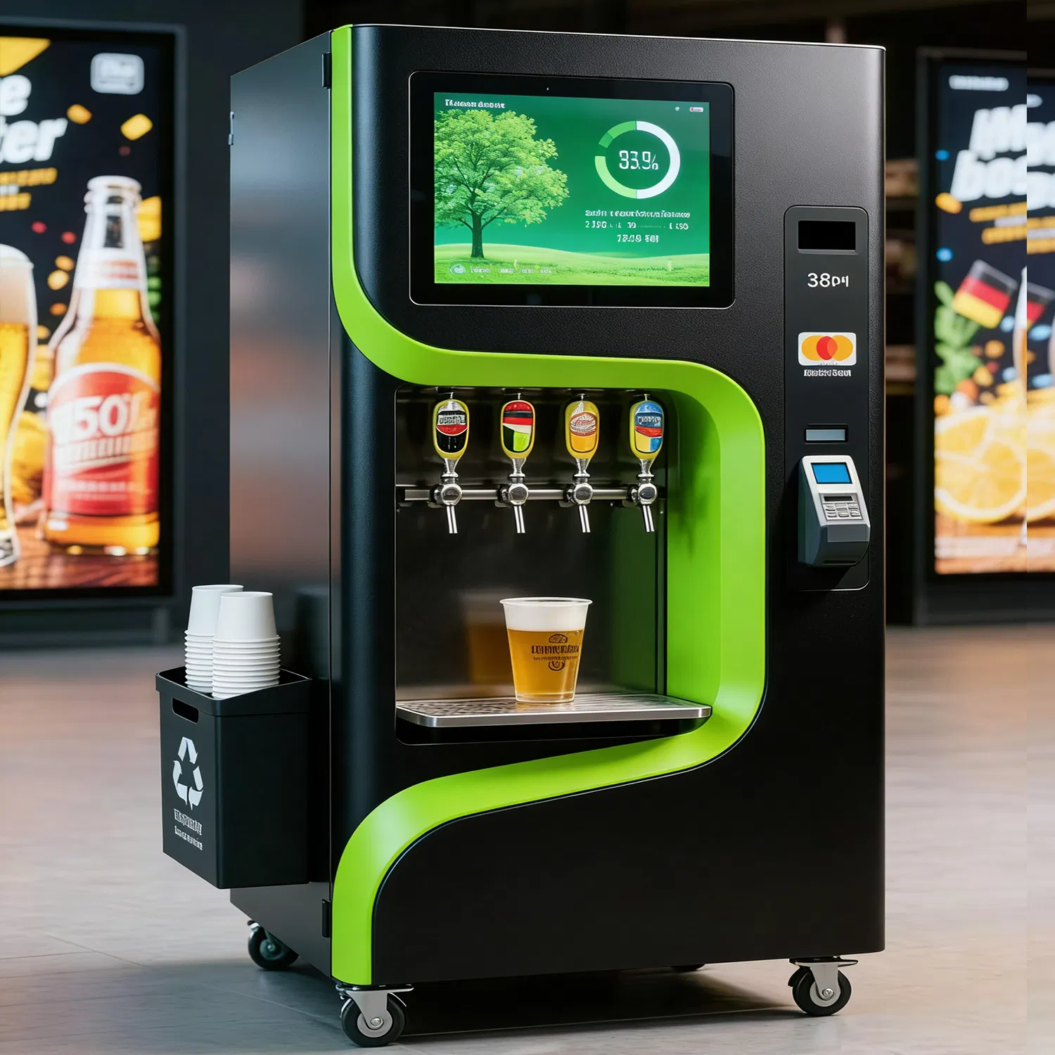 Self Service Ice Cold Drinks Water Dispenser Vending Machines for Cold Beer Sale