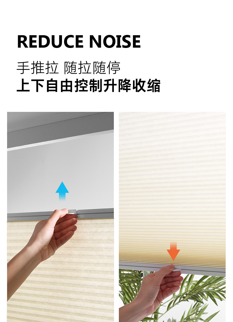 Mini Small Gecko Blinds Cordless Honeycomb Shutter