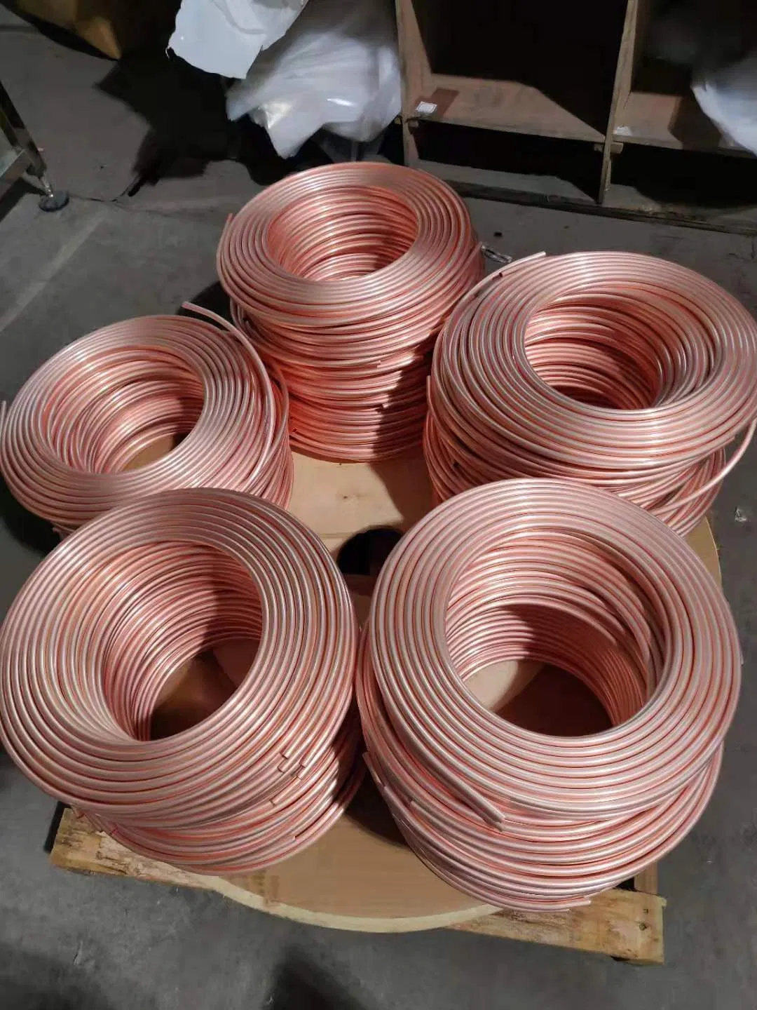 Soft Tempered Copper Tube Pancake Coil for AC Systems