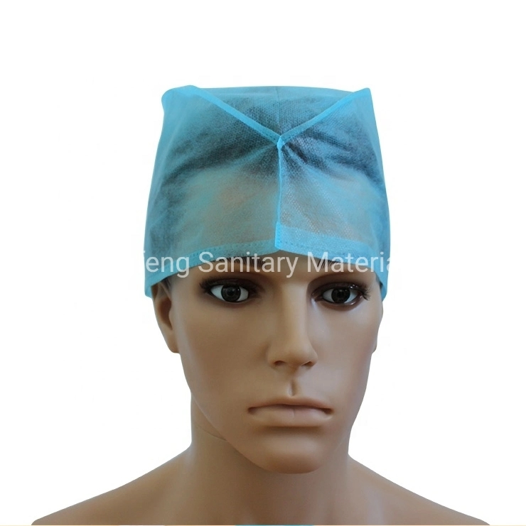 Non-Woven Disposable Blue Surgeon Caps