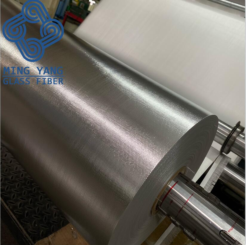 Pipe Insulation Fireproof Aluminum Foil Coated Glass Fiberglass Cloth