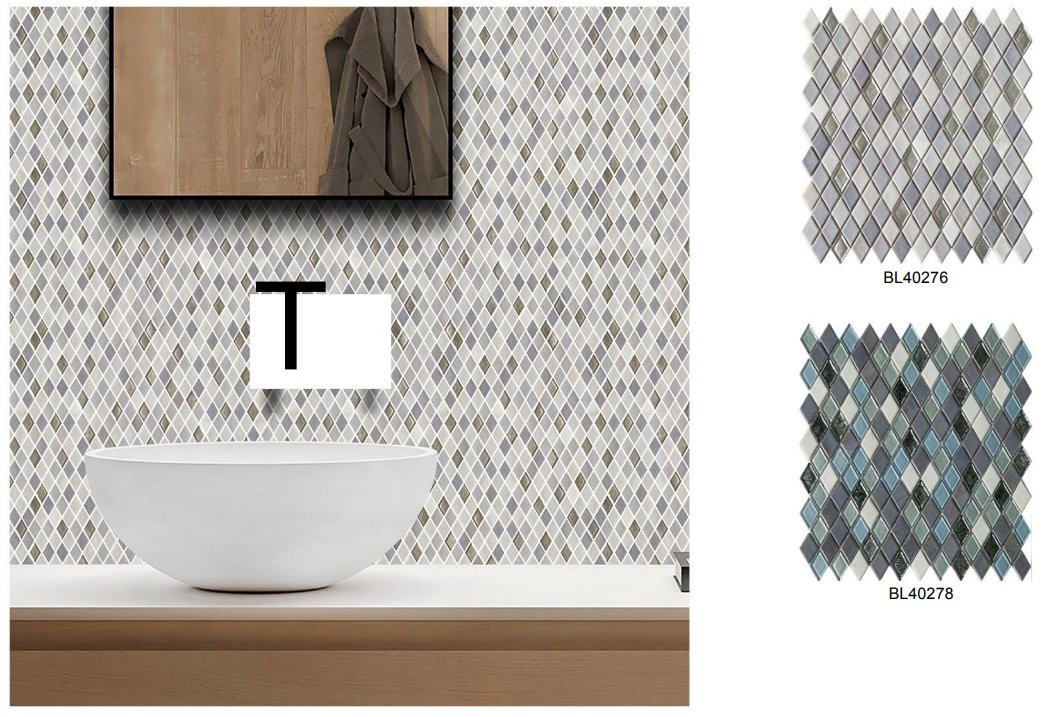 Стеклянная мозаика для ванной Max Color