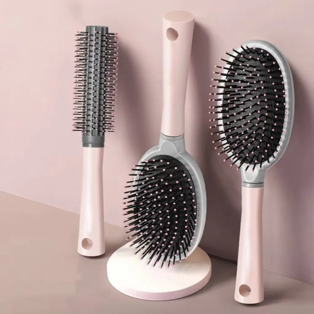Wholesale Custom Curved Vent Hair Brush Plastic Anti Static Air Cushion Brush