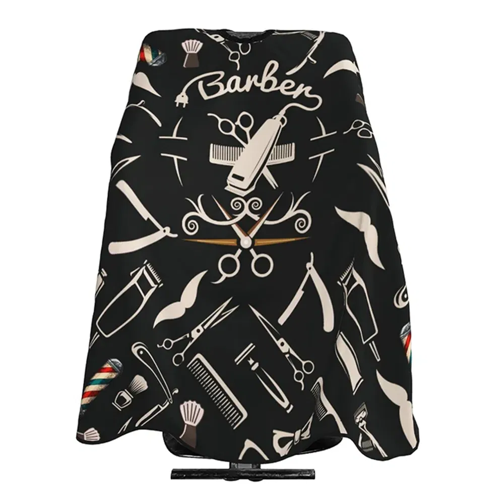 Scissor Patterned Hairdressing Cape, Professional Salon Hairdressing Cape