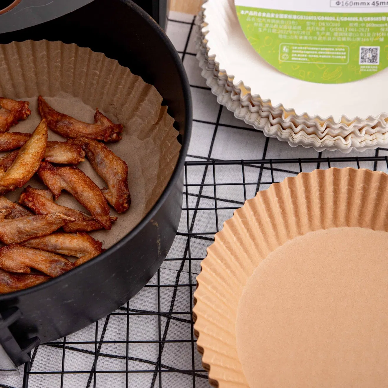 Eco-Friendly 8-Inch Disposable Air Fryer Liners for Baking