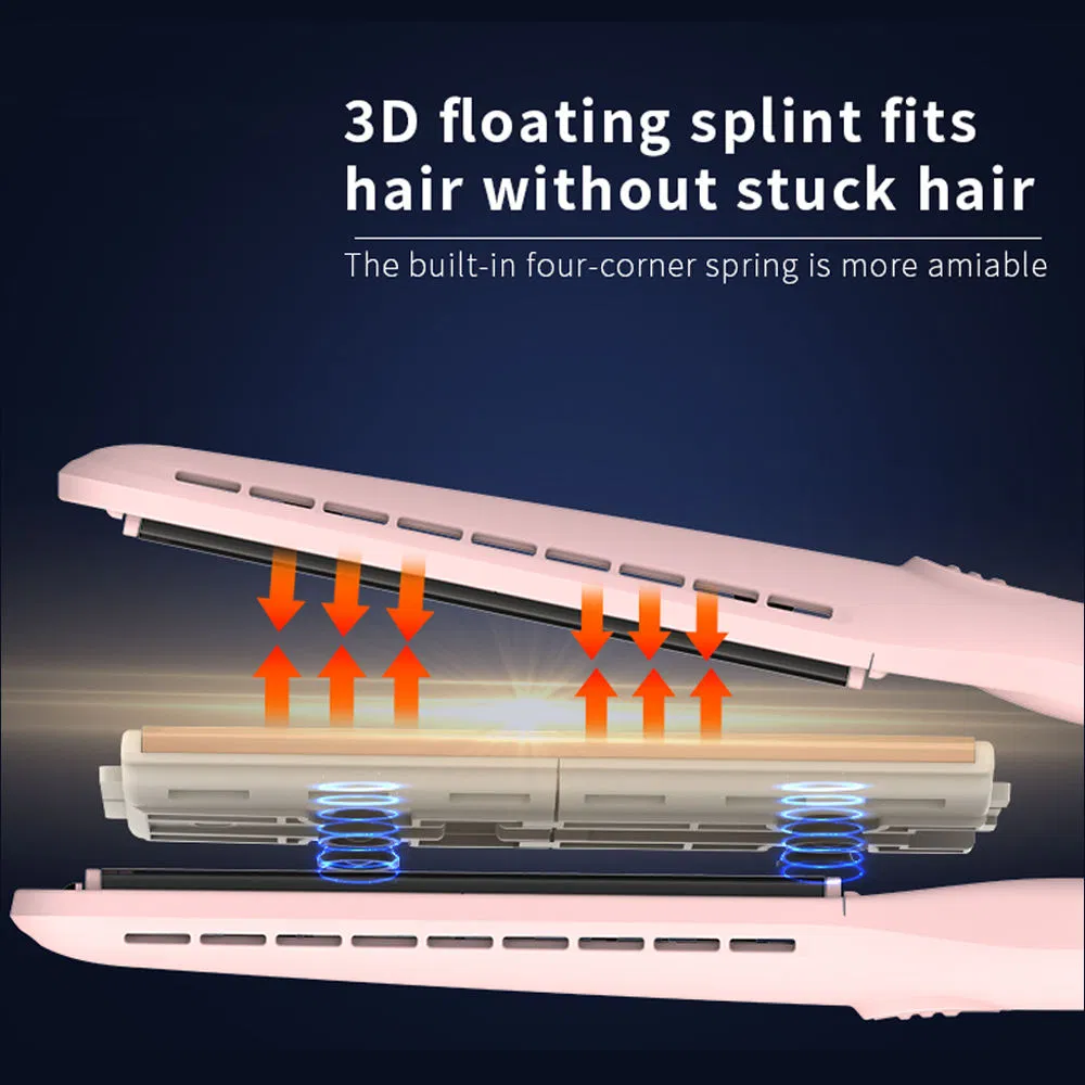 Professional Pink Portable Infrared Keratin Treatment Titanium Flat Iron Hair Straightener 480 Degrees Private Label Flat Irons