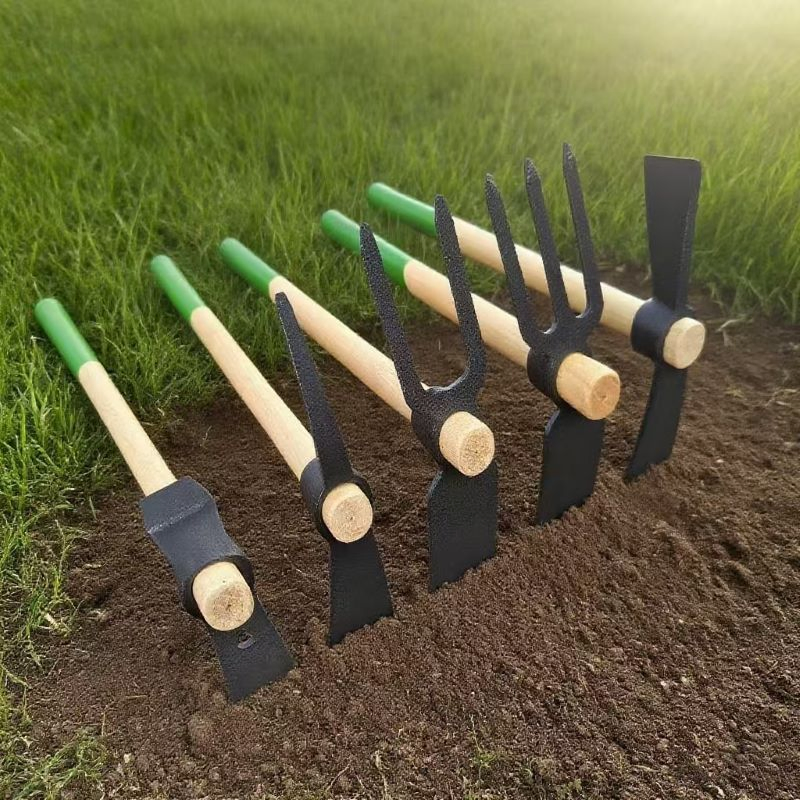 Two-in-One Multi-Functional Garden Tool Set Land Reclamation Loosening Beach Cleaning Featuring Hoes