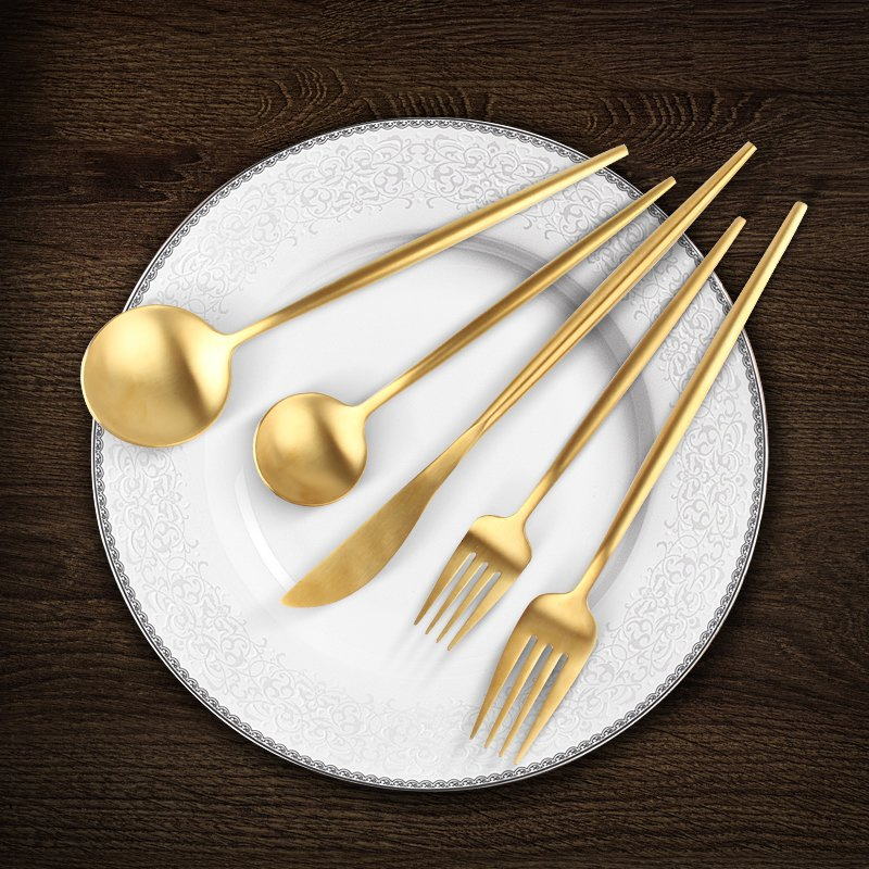 Camping Outdoor Travel Stainless Steel Knife Spoon Fork Cutlery Set