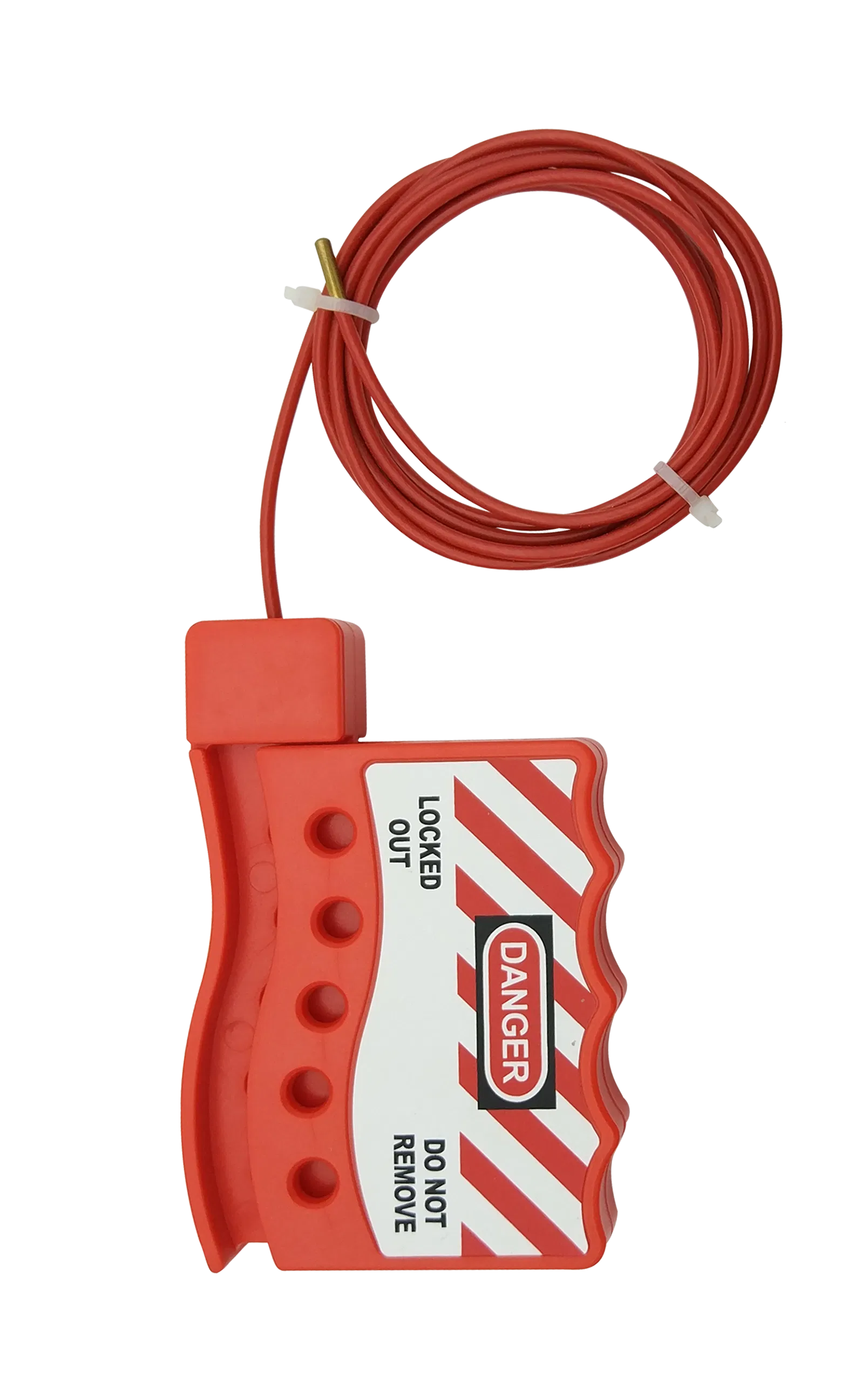 Universal Stainless Steel Cable Lockout Device for Equipment Safety